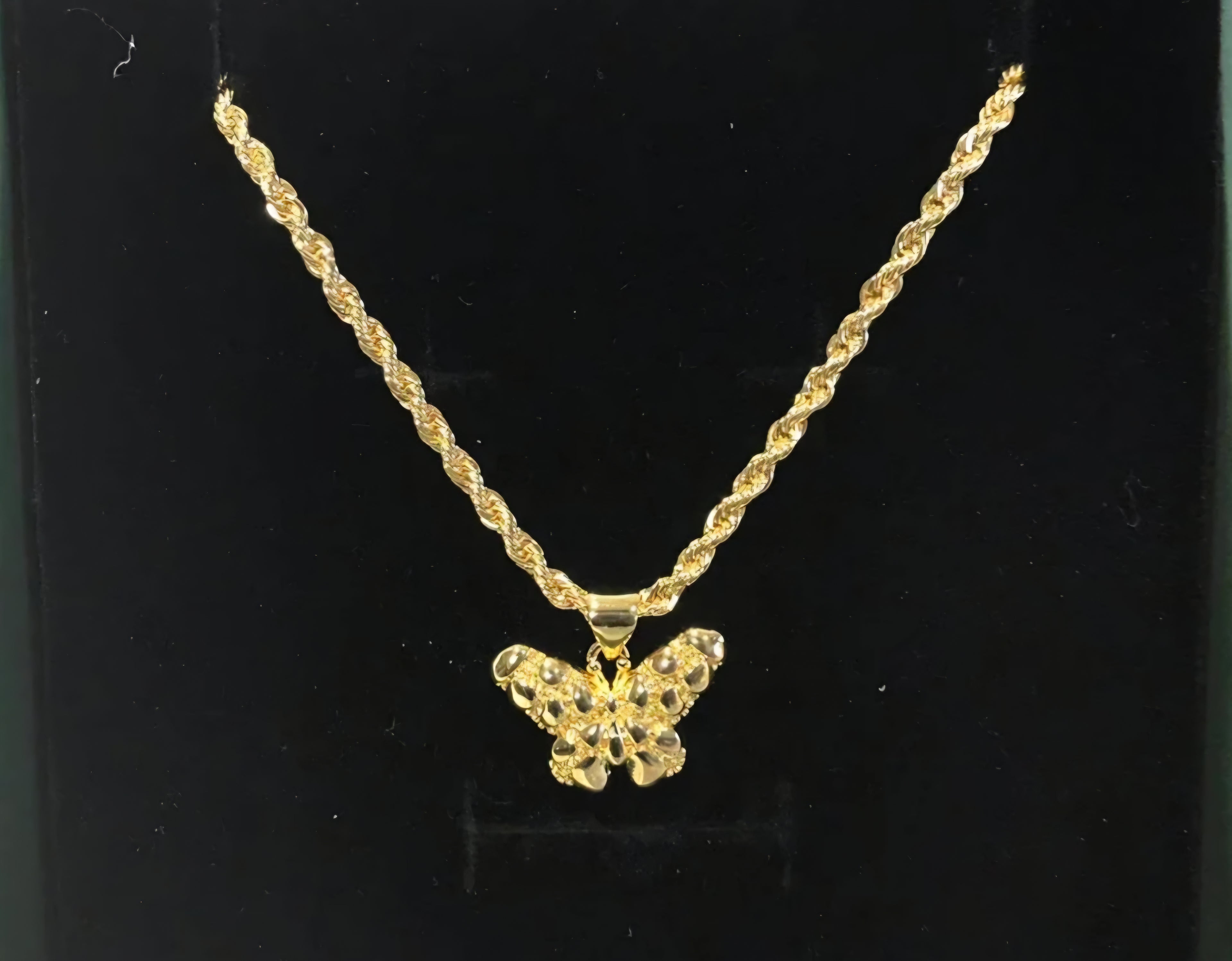 Butterfly Nugget Rope Chain