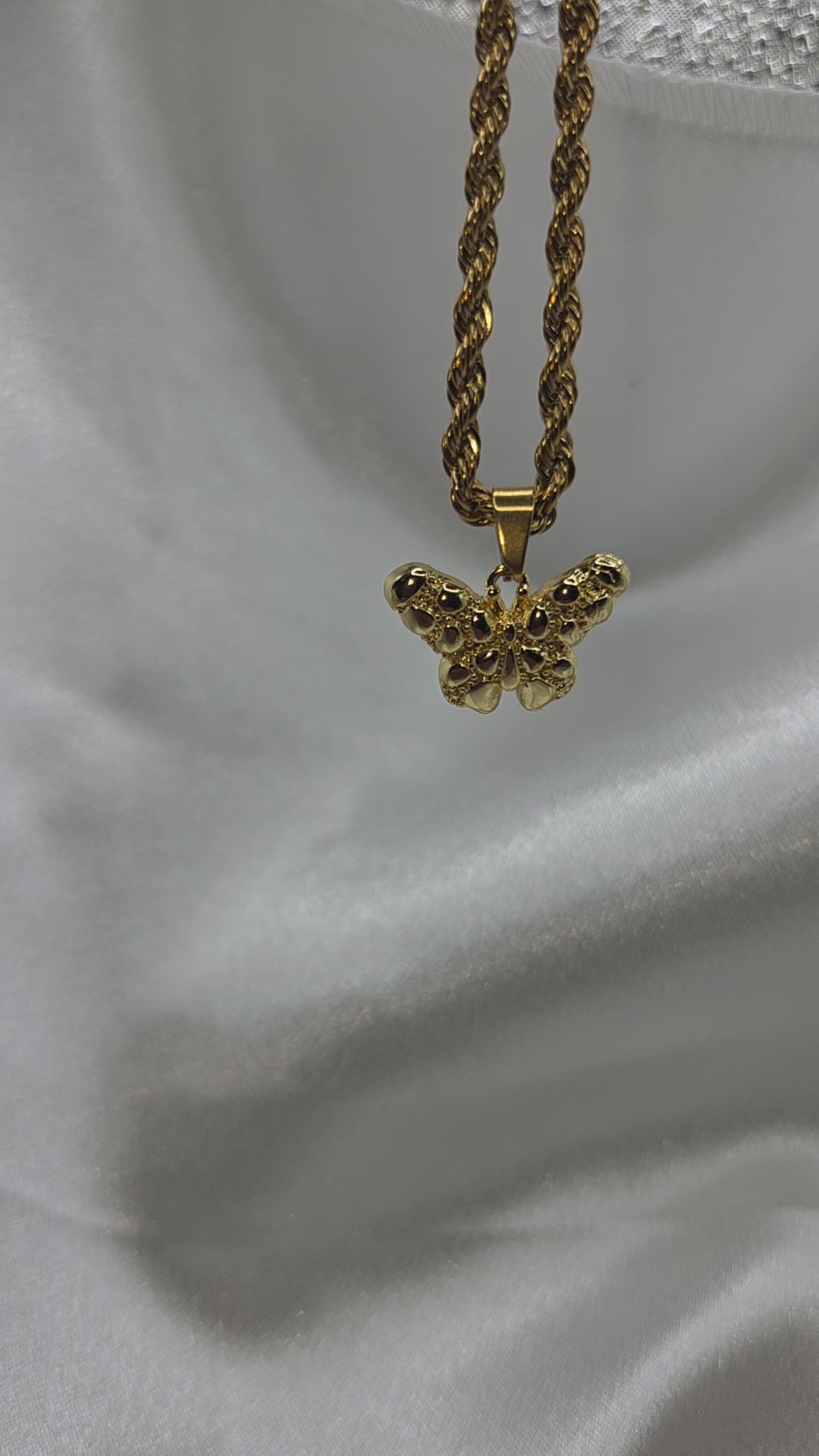 Butterfly Nugget Rope Chain