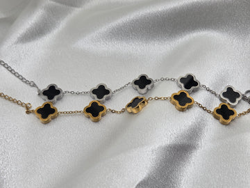 Black Flower bracelet