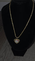 Hk Rolex Necklace (pink bow)