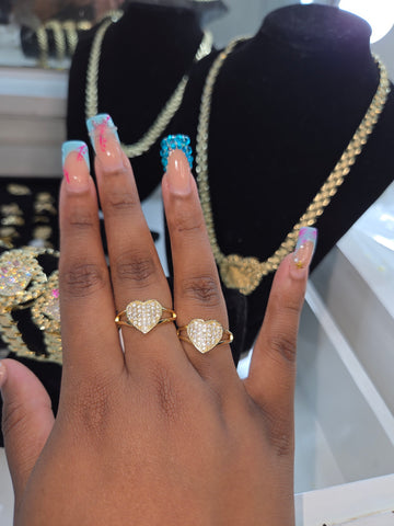 Icy Heart Ring