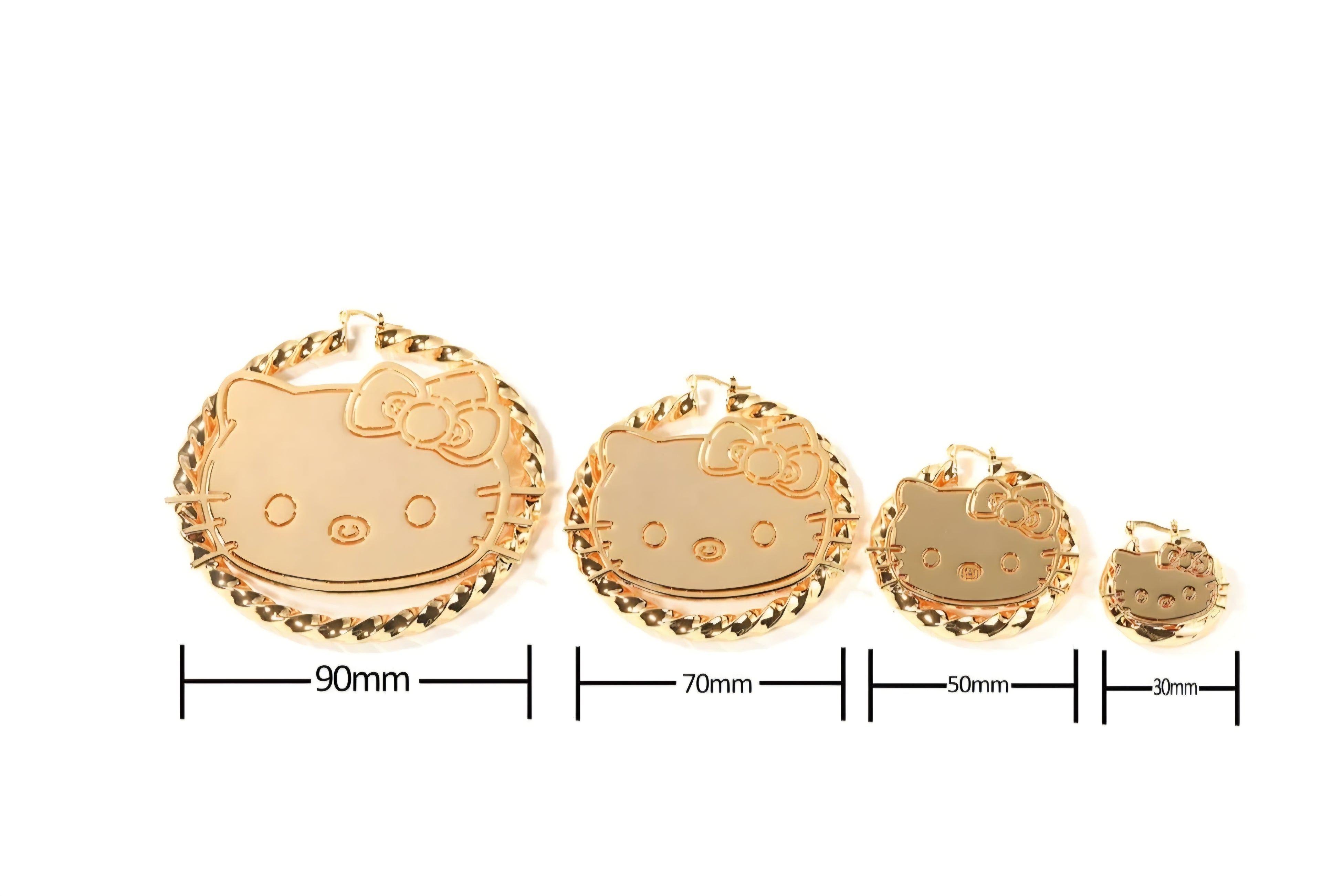 Kitty HK Hoop Earrings