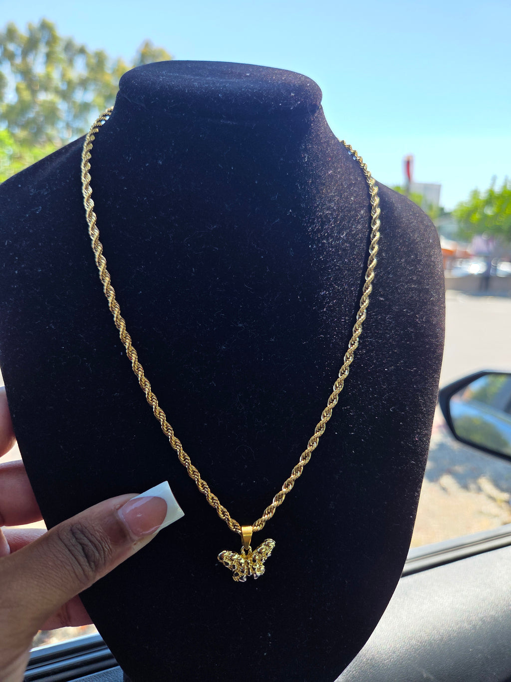 Butterfly Nugget Rope Chain