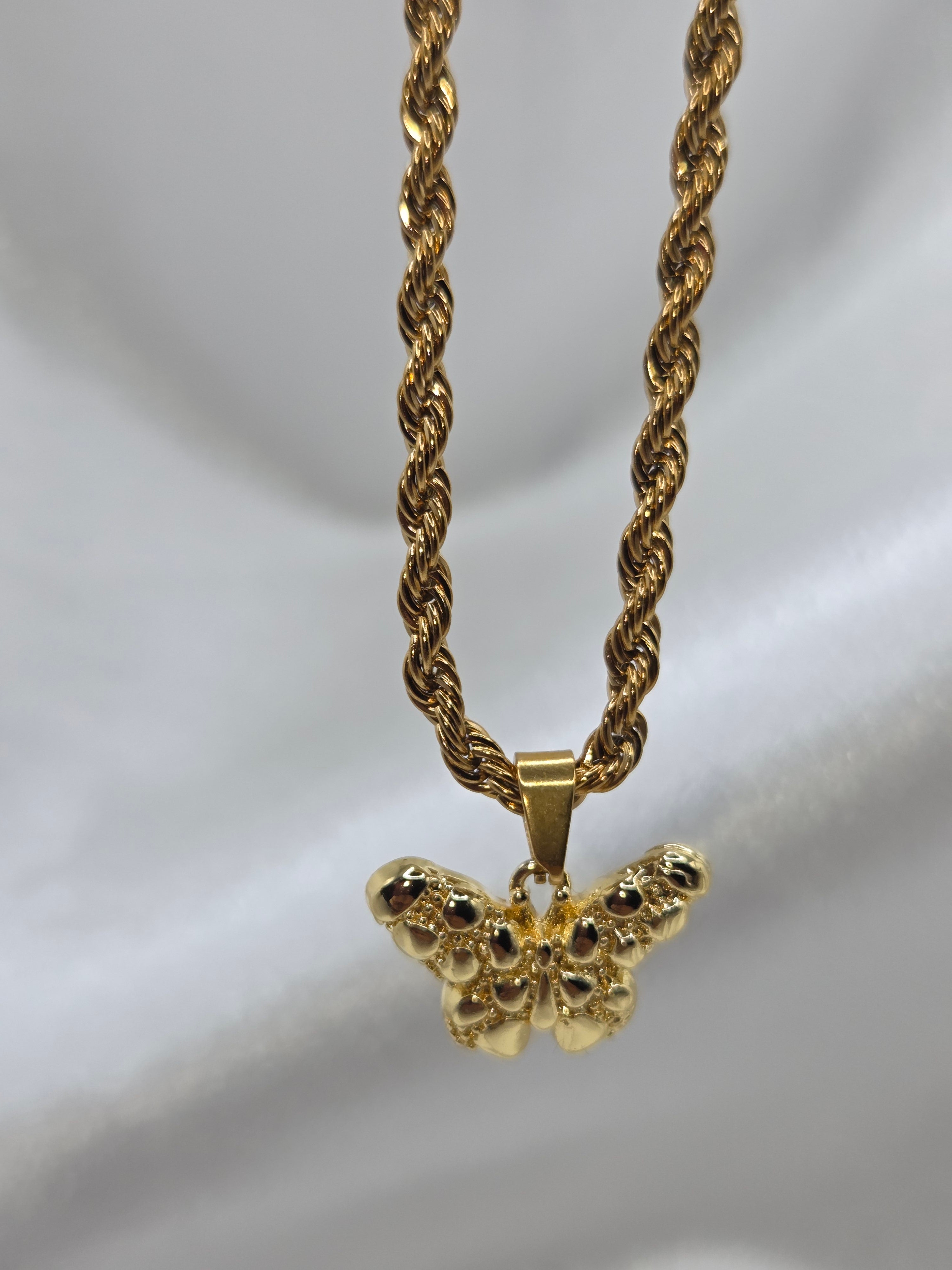 Butterfly Nugget Rope Chain