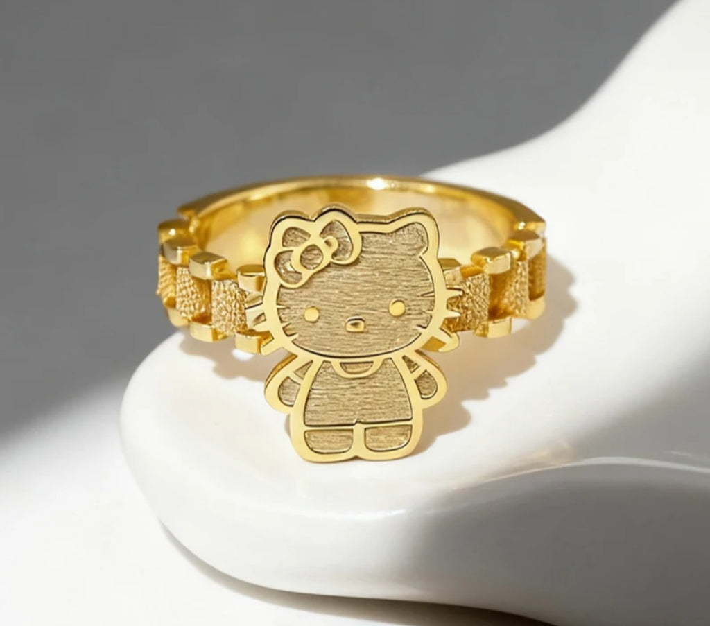 HK Kitty Rolex Ring (7-9 in-stock)