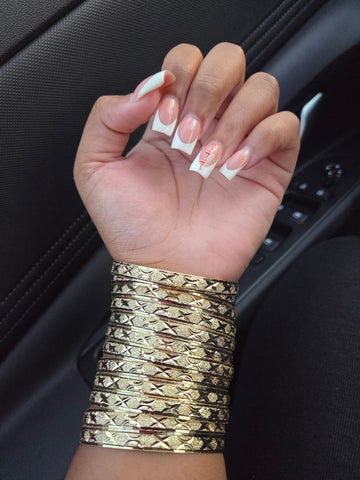 Gold Bangles (Design Varies)