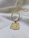 HK Face Necklace