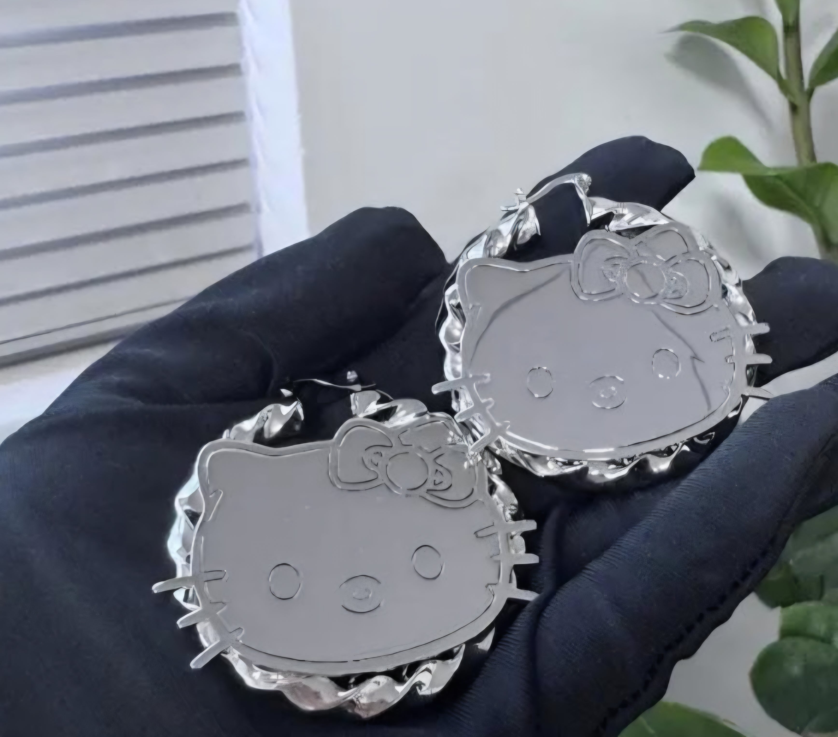 Kitty HK Hoop Earrings