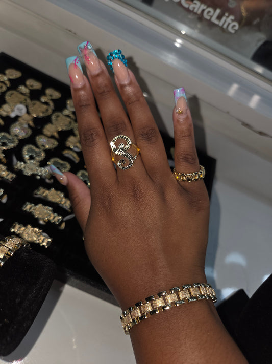 Custom Letter  Rings Take 1-2 weeks to ship