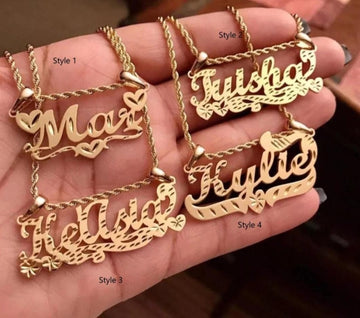 Custom Name Plate Necklace (ships in 2-3 weeks)