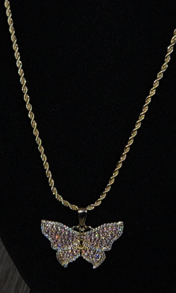 Butterfly Rope Necklace