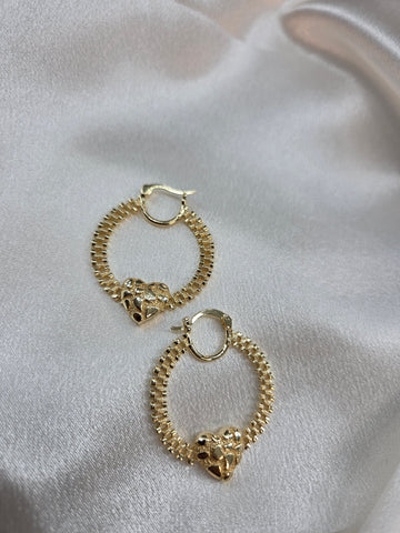 Nugget Heart Rollie Hoops