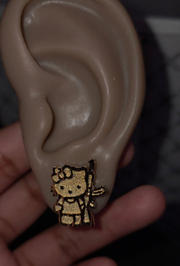 Hk AK Stud Earrings