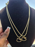 HK Outline Head Necklace