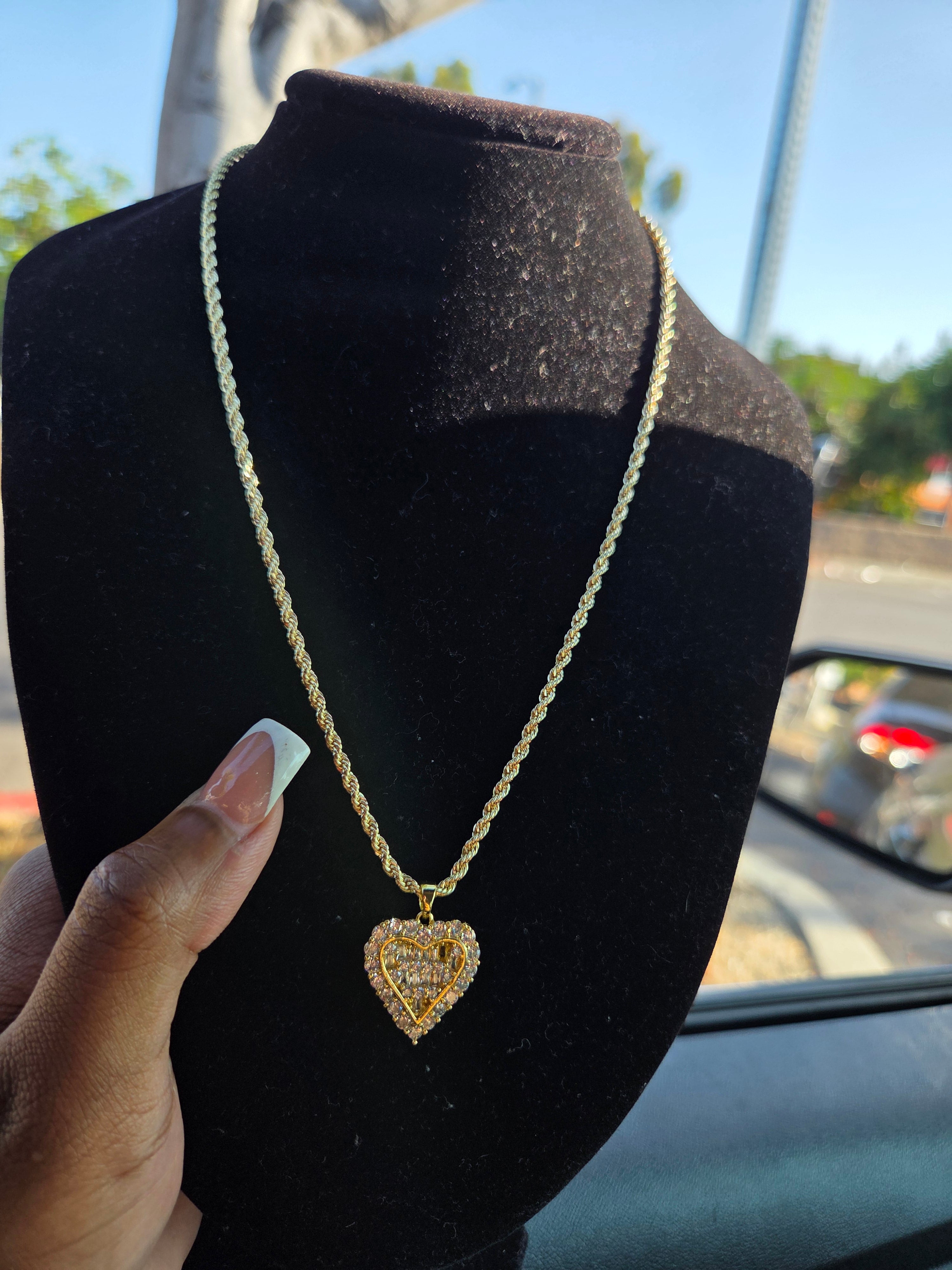 Flashy Heart Necklace