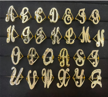 Custom Letter  Rings Take 1-2 weeks to ship