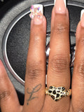 Nugget Heart Rollie Ring