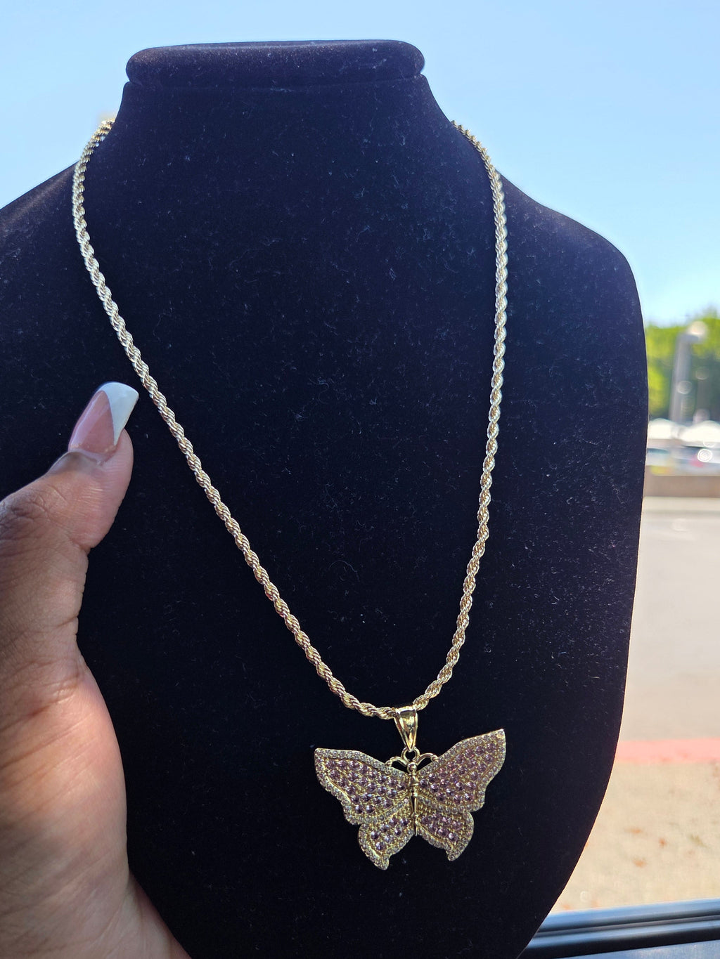 Butterfly Rope Necklace