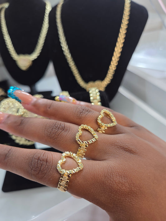Heart Nugget Ring